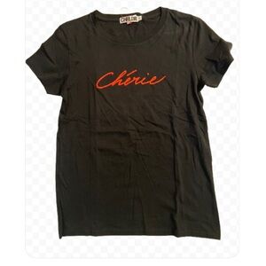 CHRLDR Cherie Black Short Sleeve T Shirt Size S/P